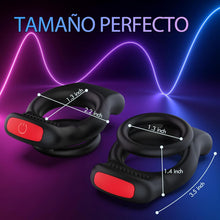Charger l'image dans la galerie, Anneau Penien - Anneau Homme Vibrant Sex Toys, Anneaux de Pénis Sex Toýs Couple Vibromasseurs pour Homme, Double Anneau Pénis avec Télécommande et APP, Stimulateur Clitoridien pour Couple Sex Toy