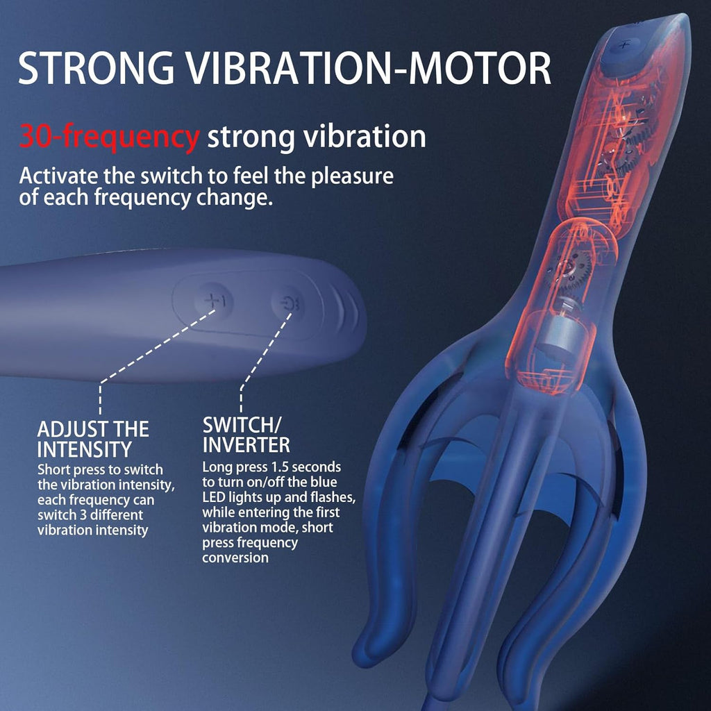 2-IN-1 Sonde Uretre Pénis Vibromasseur Homme Dilatateur Urétral,30 modes de Vibration,Stimulateur Masseurs de Prostate,Dilatateurs Plug Uretre Pénis Masturbateur Homme