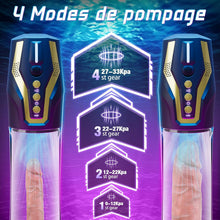 Charger l'image dans la galerie, Pompes à Pénis Vaginette Masturbateur Automatique - Contrôle Vocal Pompe Penis Sex Toýs Homme avec 4 Modes d'aspiration &amp; 4 Modes de Pompage, Masturbateurs Masculins Pompe a Penis Masturbeuse Homme