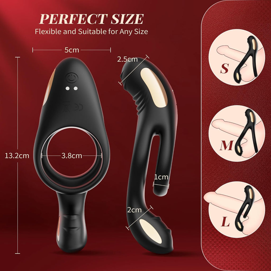 Sex Toys Anneau Penien - Anneau Homme Sex Toýs Couple Homme, Anneau Vibrant Pénis Clitoridienne Sextoyse Couple Plaisir 10 Modes Vibration, Anneaux de Pénis Sextoyse Homme Sex Jouet Sexualité Couple