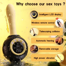 Charger l'image dans la galerie, Machine sexuelle vibrante avec fonction de réchauffement et télécommande