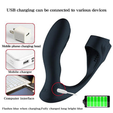 Charger l'image dans la galerie, Masseur de prostate télécommandé pour hommes avec anneau pénien