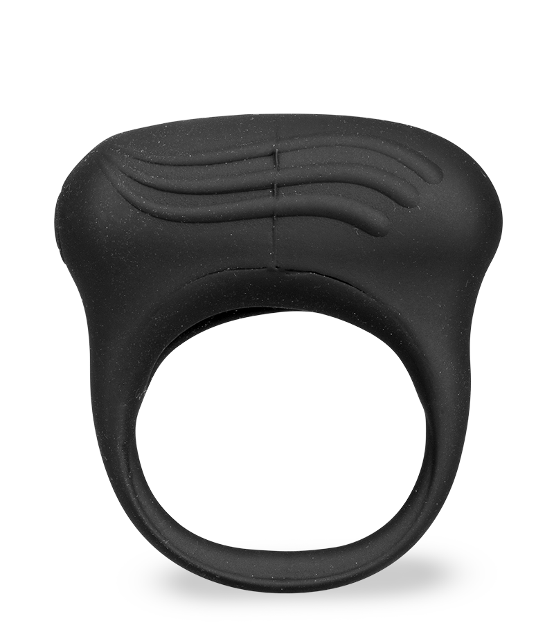 Anneau cockring vibrant chevalière striée