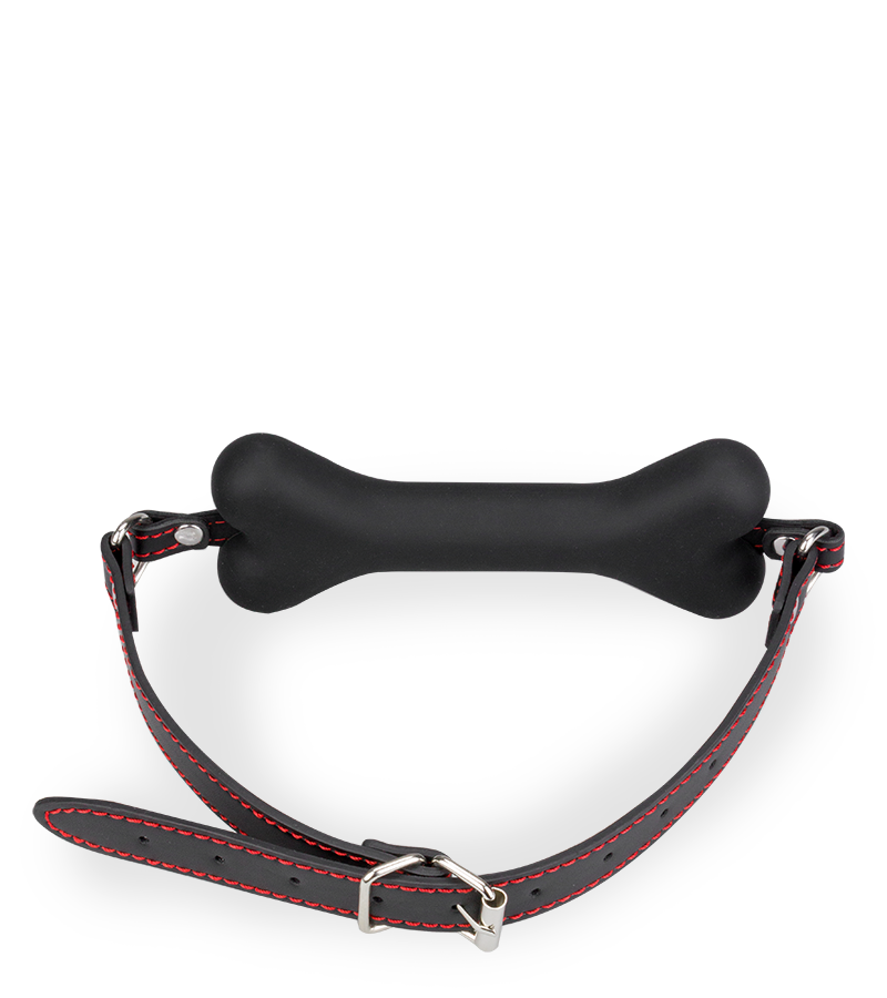 Bâillon os en silicone 15,0cm Puppy Play