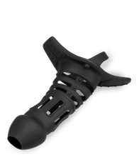 Charger l'image dans la galerie, Cage à penis silicone noire Armure Samouraï