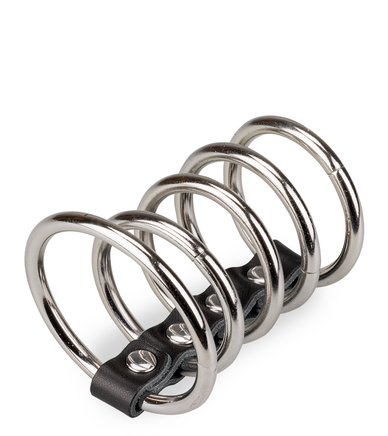 Cinq anneaux cockring métal