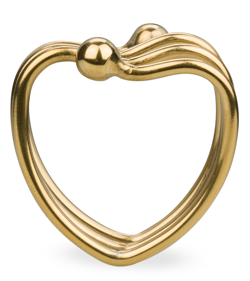 Cockring en métal cœur Loving