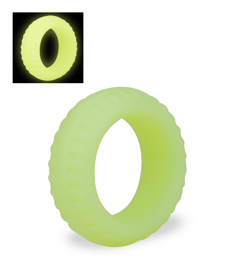 Cockring phosphorescent en silicone médical Tavala