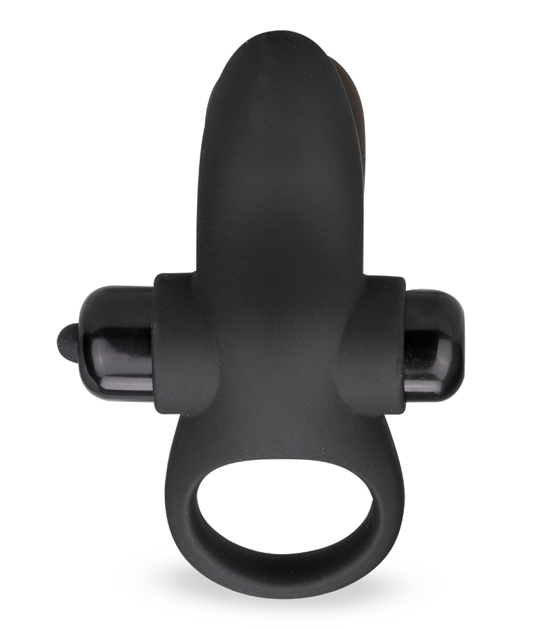 Cockring vibrant avec stimulateur clito cunnilingus