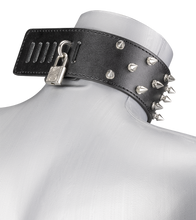 Charger l'image dans la galerie, Collier BDSM pointes et chaîne