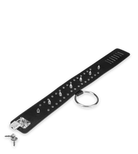 Charger l'image dans la galerie, Collier SM à pointes et cadenas