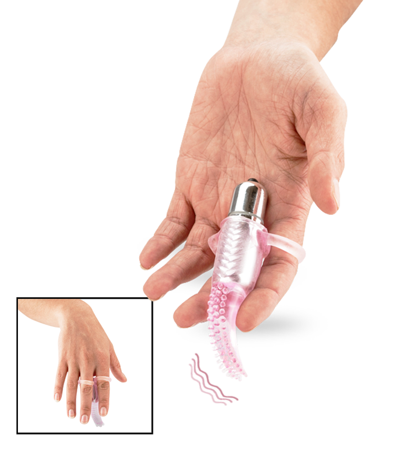 Doigt vibrant stimulateur clito chenille