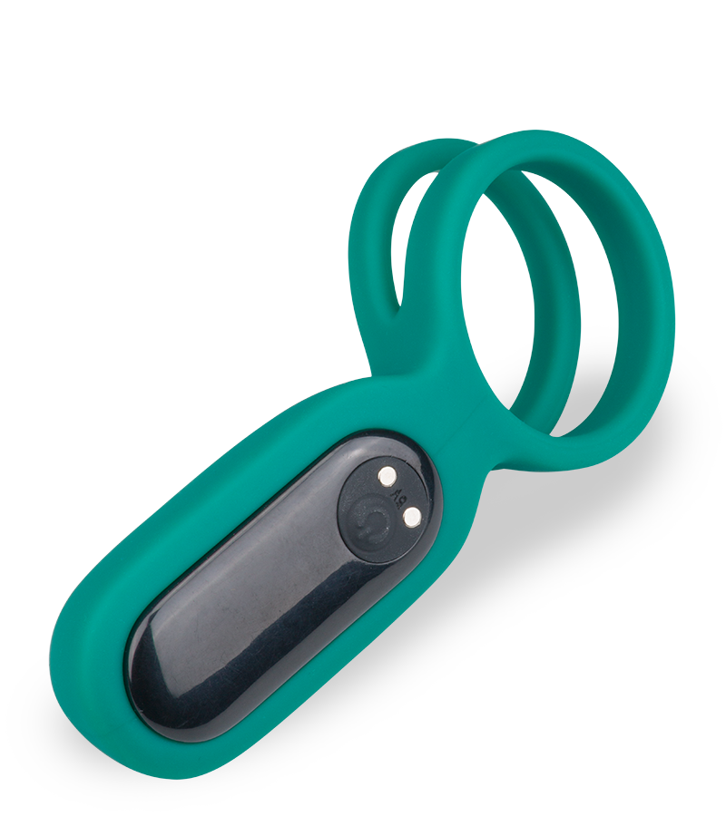 Double anneau vibrant avec stimulateur de clitoris Unity