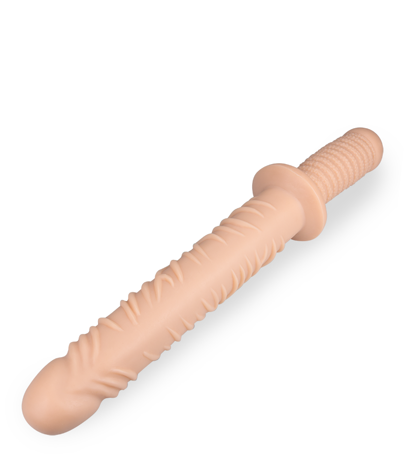 Double gode réaliste veiné strié Damocles