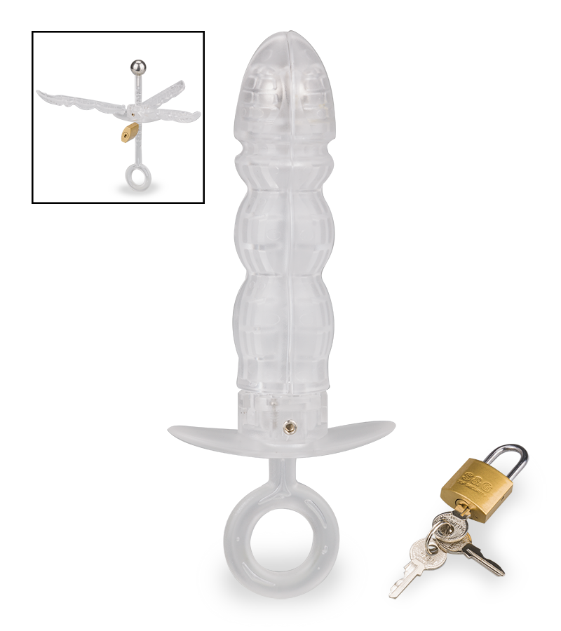 Ecarteur anal avec cadenas Pusher