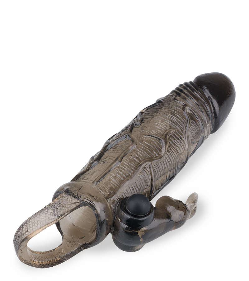 Extension de pénis 2,5cm vibrante