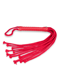 Charger l'image dans la galerie, Fouet martinet à lanières rouge