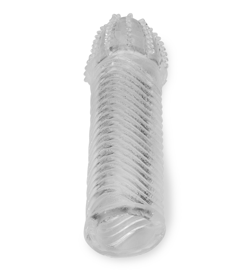 Gaine de pénis avec vaguelettes en 3D