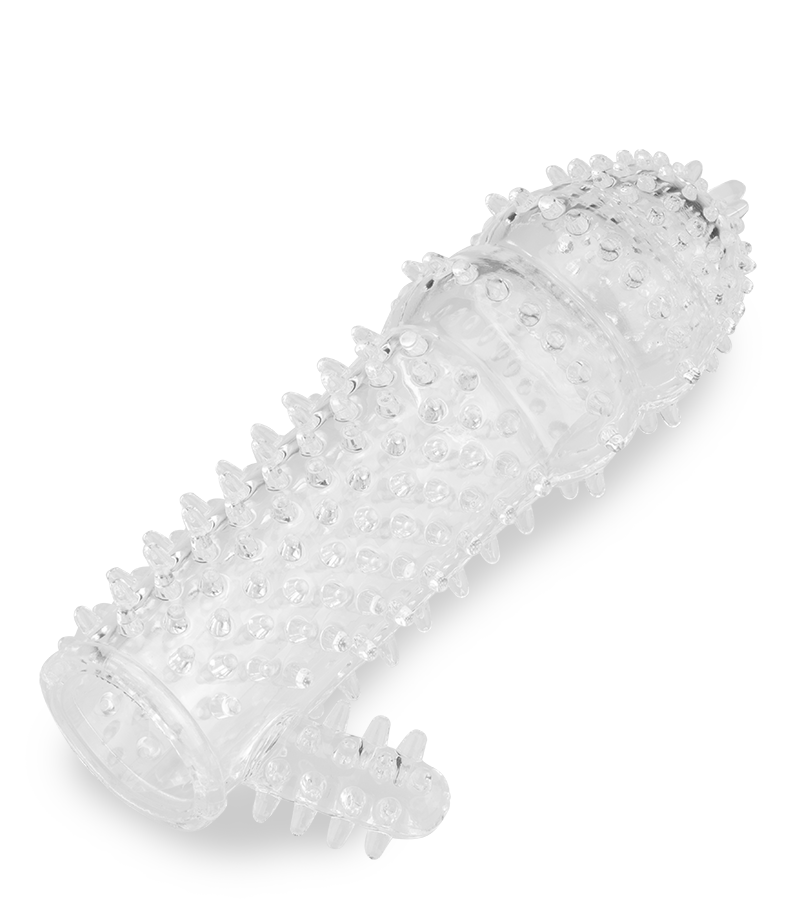 Gaine pénis picots et stimulateur
