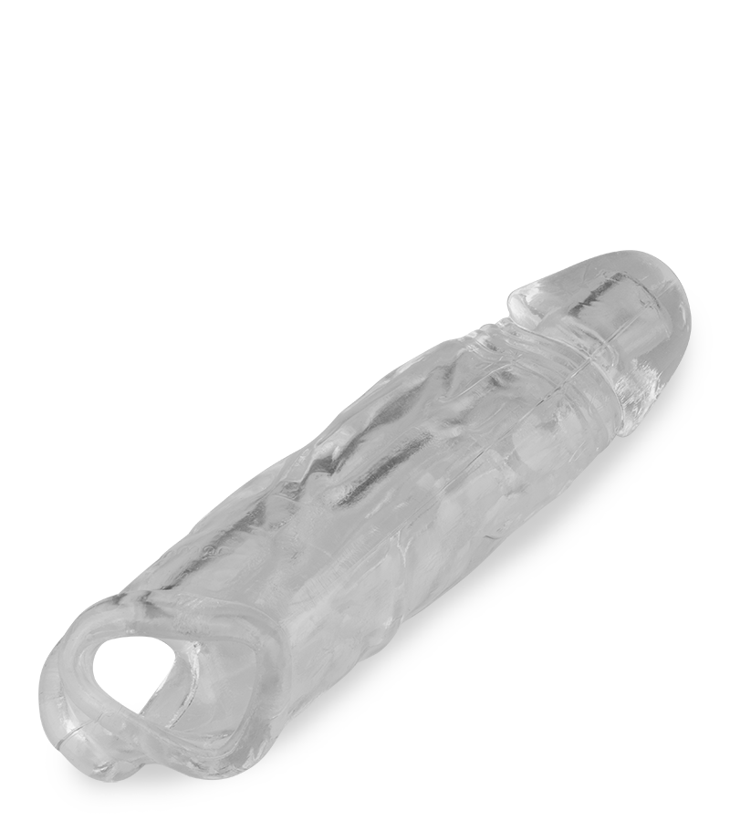 Gaine pénis testicules veinée transparente