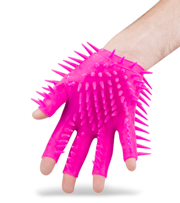 Gant de masturbation à picots souples