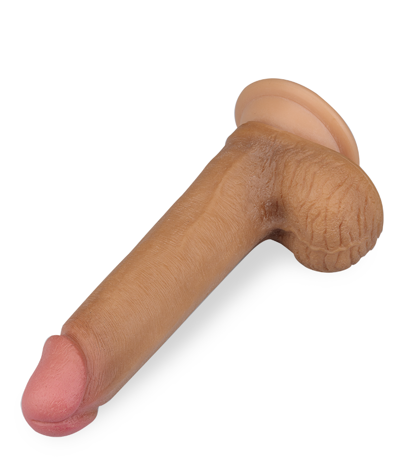 Gode 100% réaliste silicone liquide double couche