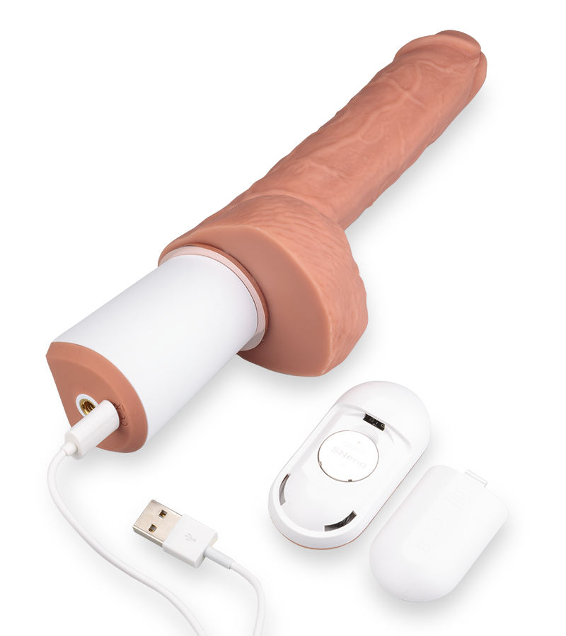 Gode automatique en silicone avec télécommande Russell