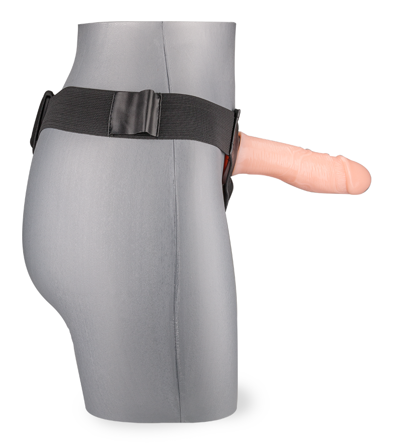 Gode ceinture creux XXL vibrant