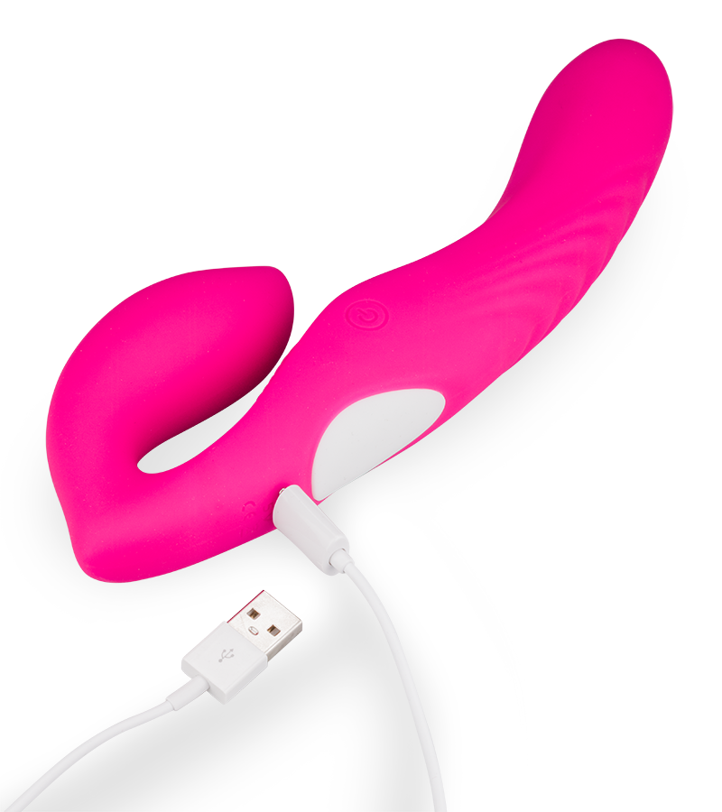 Gode ceinture sans harnais télécommandé GirlBoss
