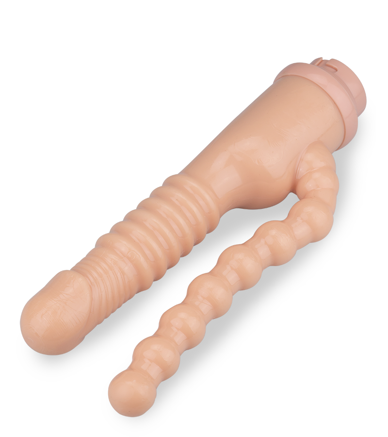 Gode double pénétration pour sex machine transportable
