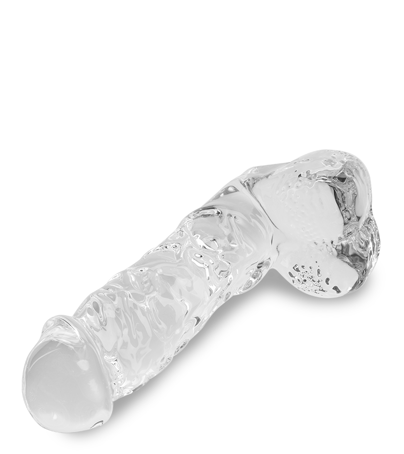 Gode en verre réaliste Leo