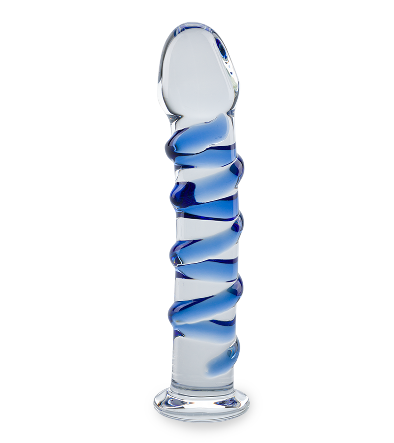 Gode en verre Swirl