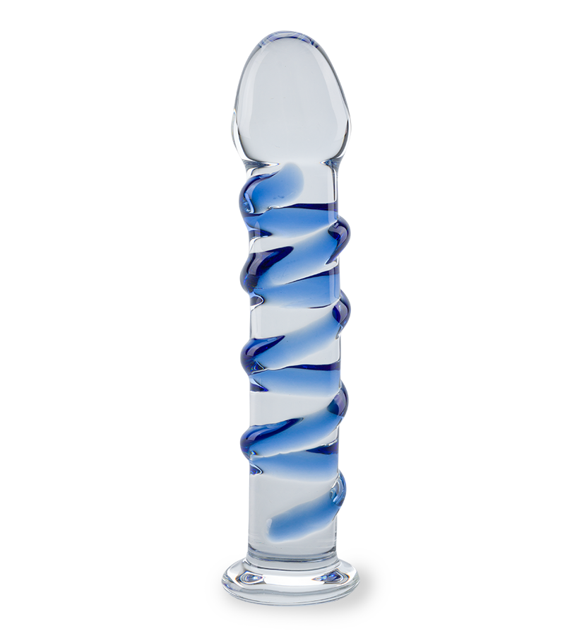 Gode en verre Swirl