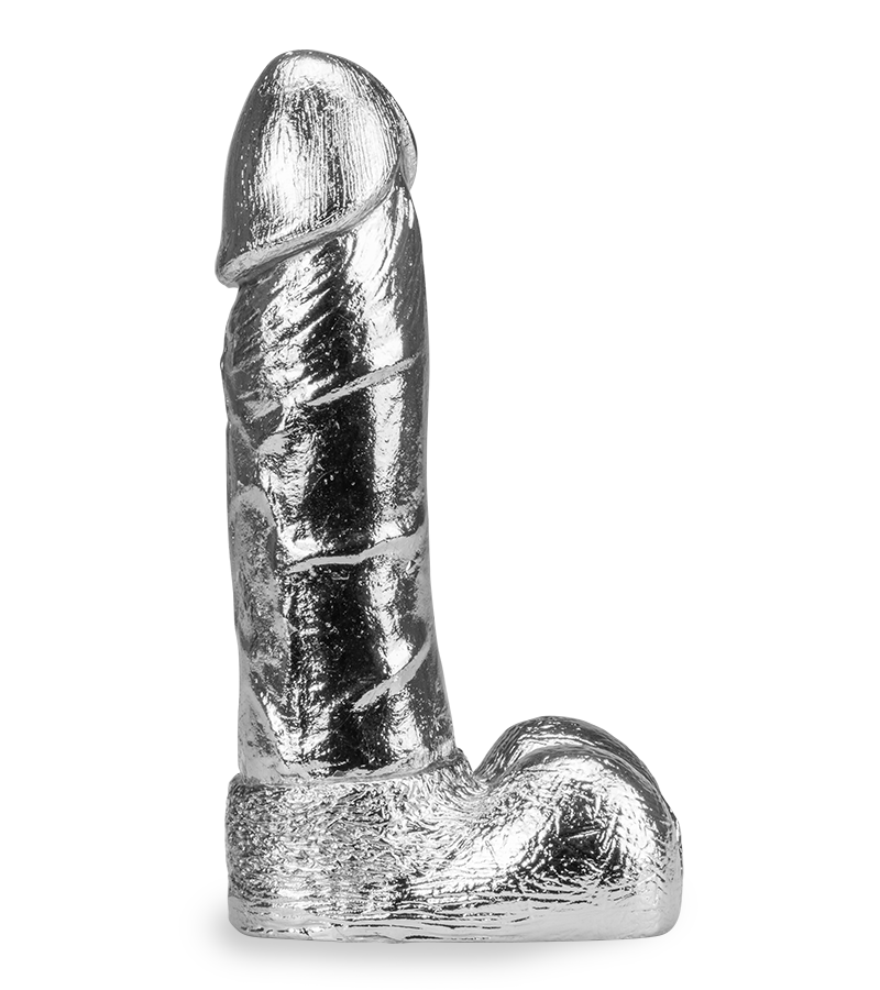 Gode réaliste en métal Rocky