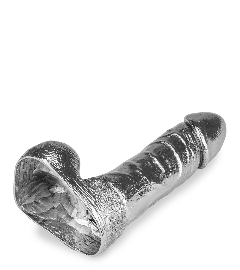 Gode réaliste en métal Rocky