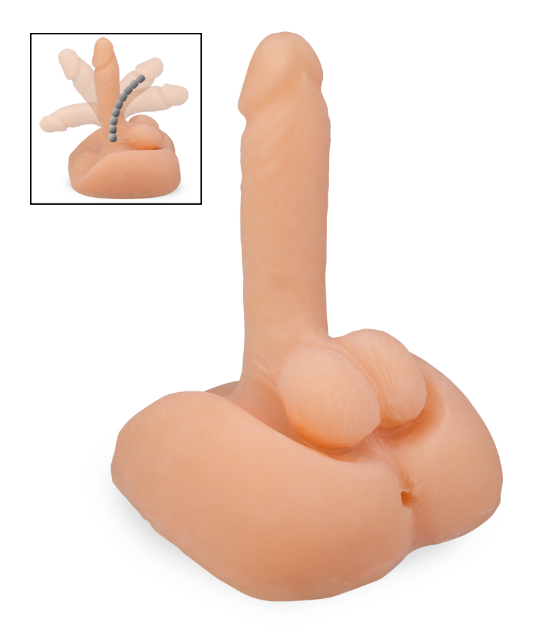 Gode realiste silicone avec squelette