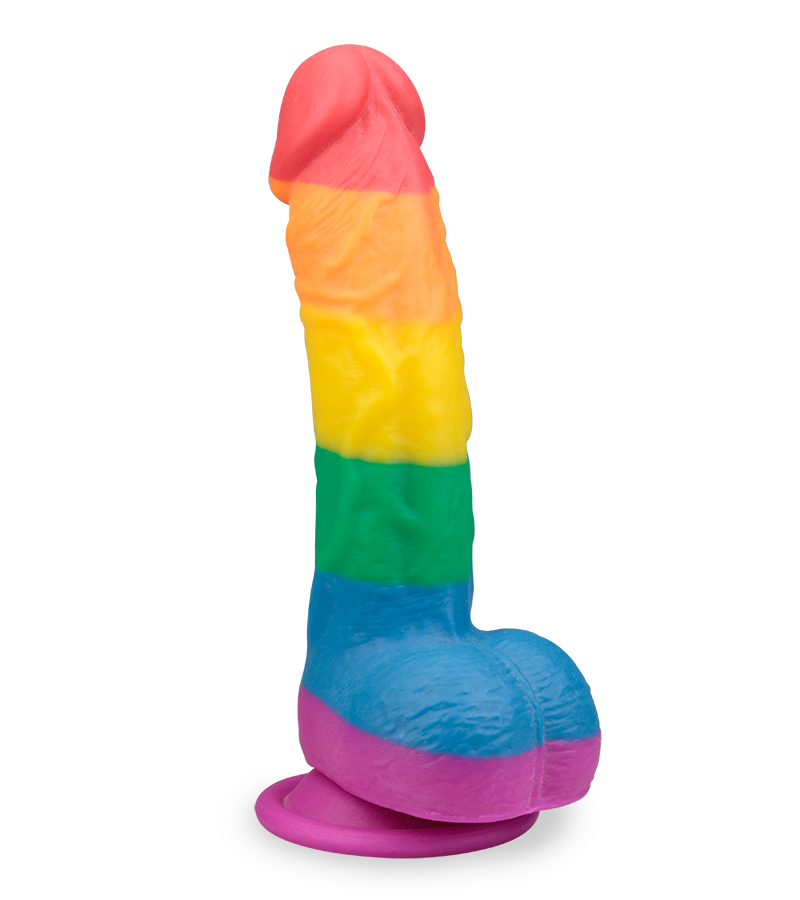 Gode ventouse courbé réaliste Pride