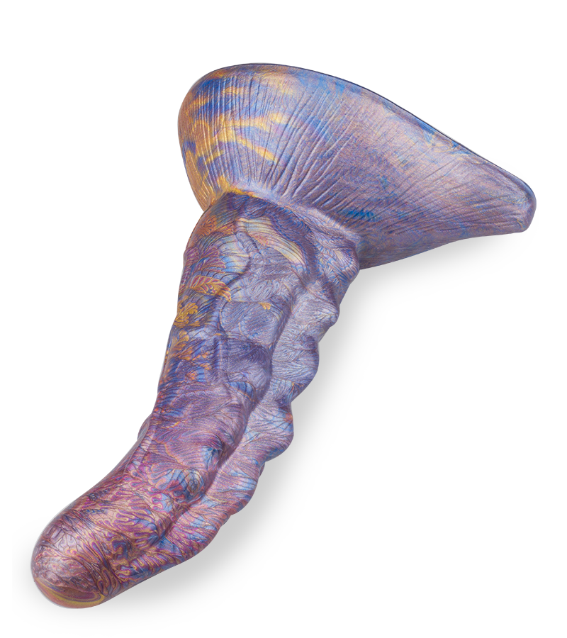Gode ventouse dragon à crête 18,0cm