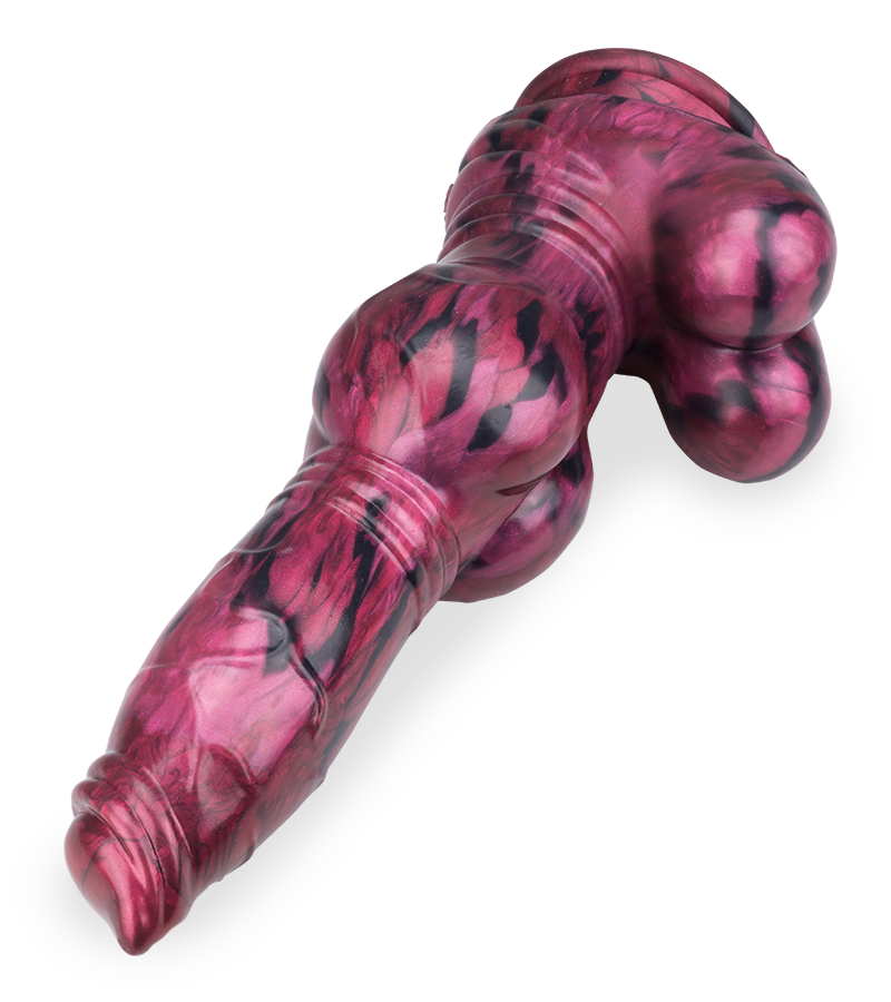 Gode ventouse en silicone chien