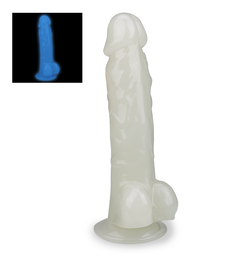 Gode ventouse phosphorescent 22,5cm Lumino