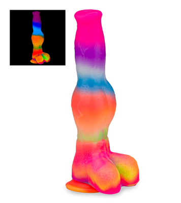 Gode ventouse phosphorescent chien Dobermann