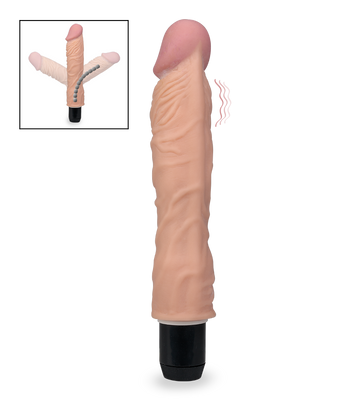 Gode vibro réaliste articulé 20,0 cm