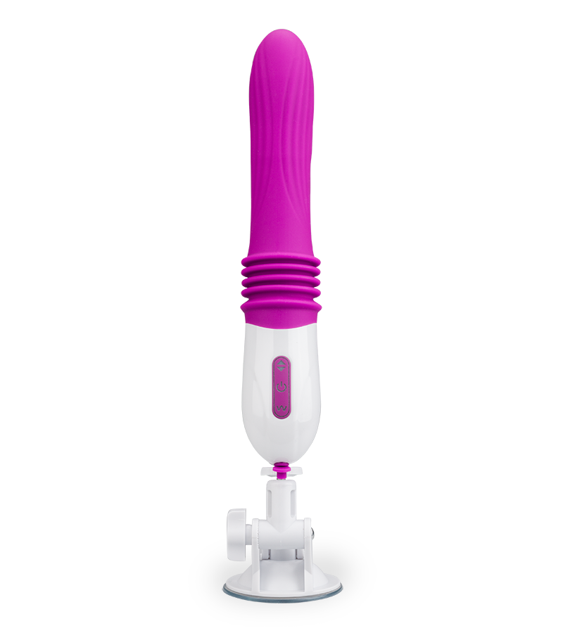 Gros vibromasseur va-et-vient à ventouse