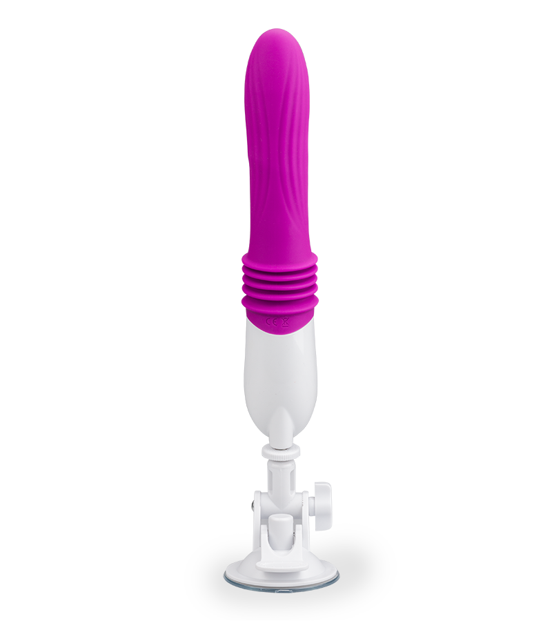 Gros vibromasseur va-et-vient à ventouse