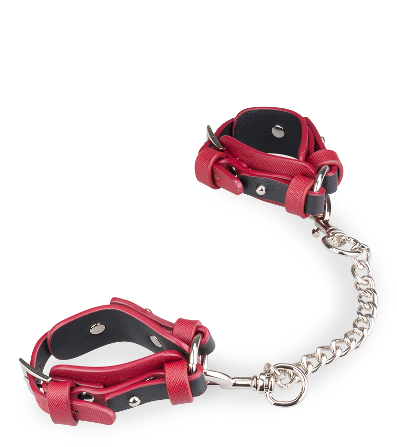 Kit bondage BDSM 8 pièces cuir végan