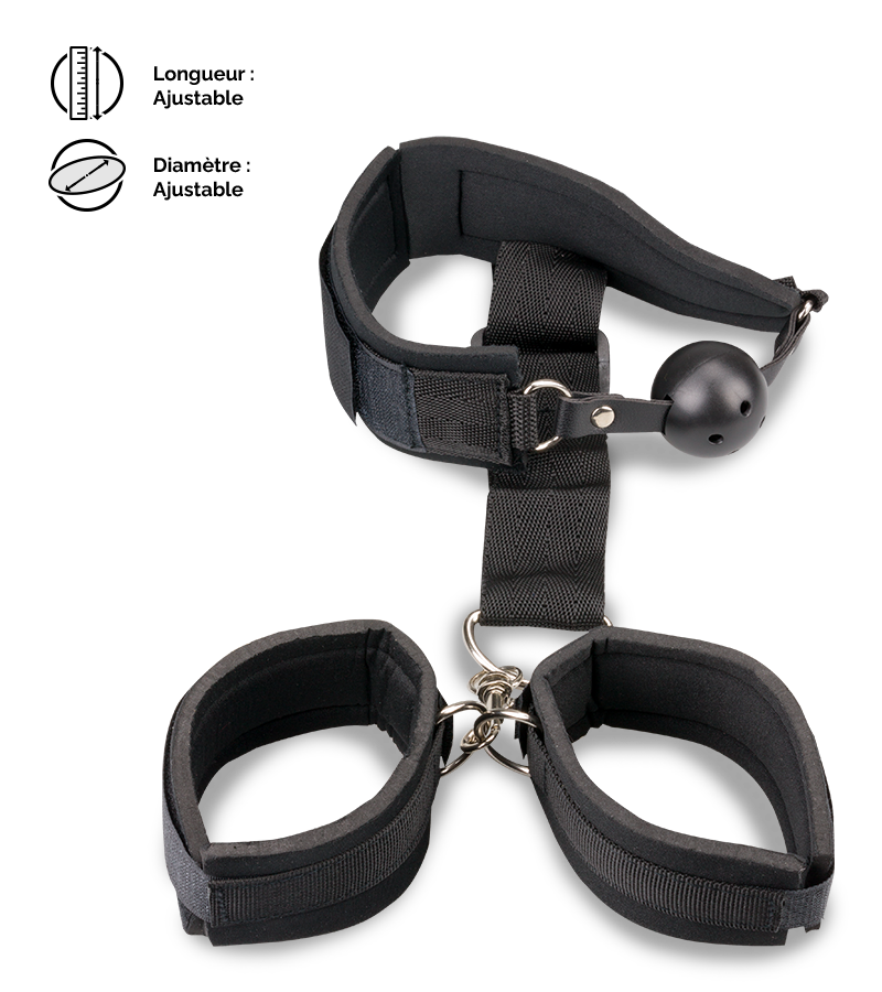 Kit soumission gag ball et menottes