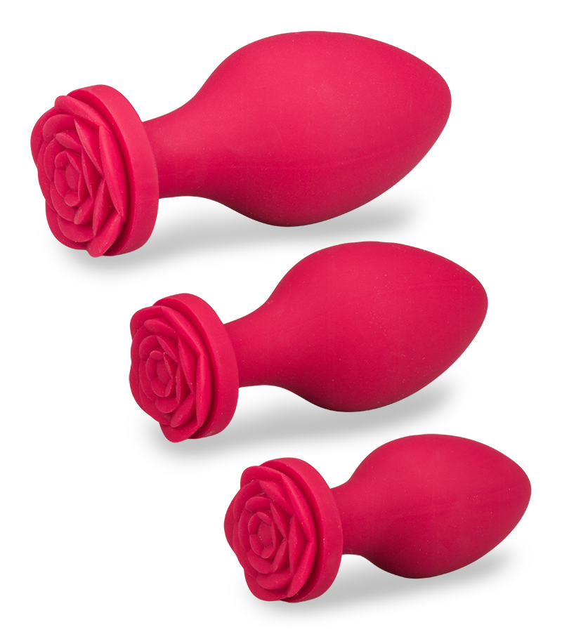 Lot de 3 plugs en silicone Forever