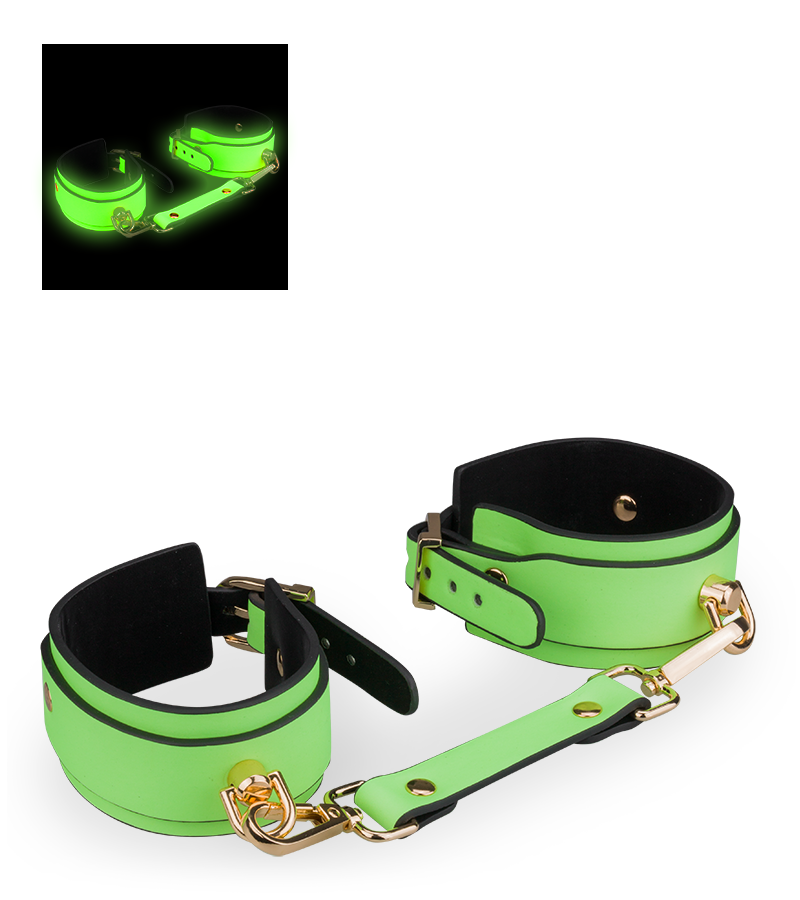 Menottes fluorescentes vert