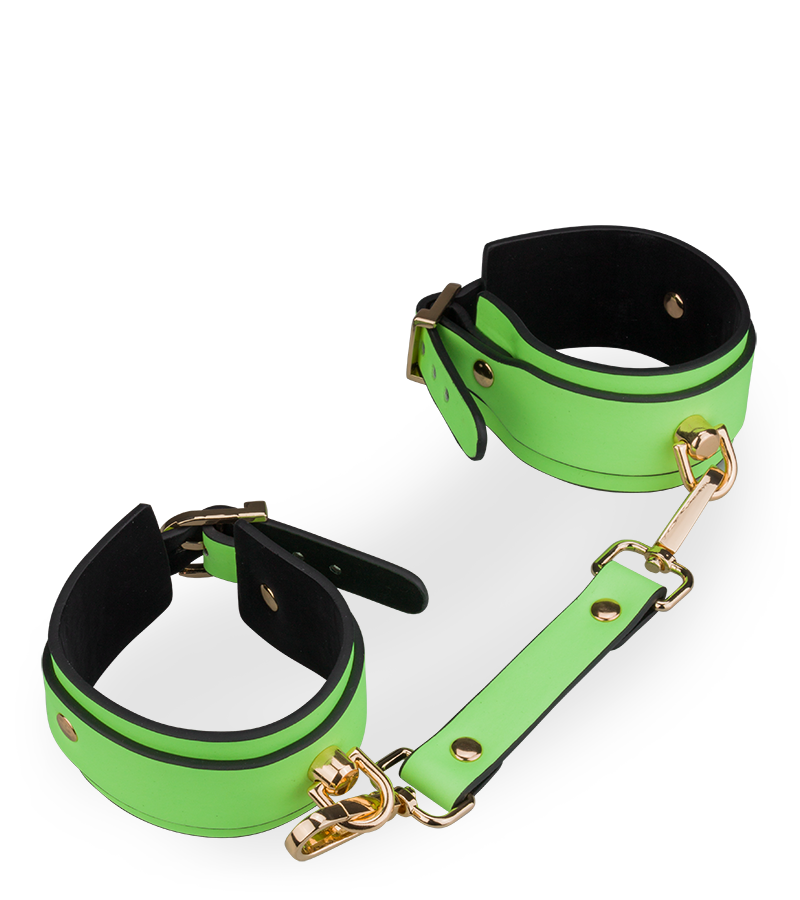 Menottes fluorescentes vert