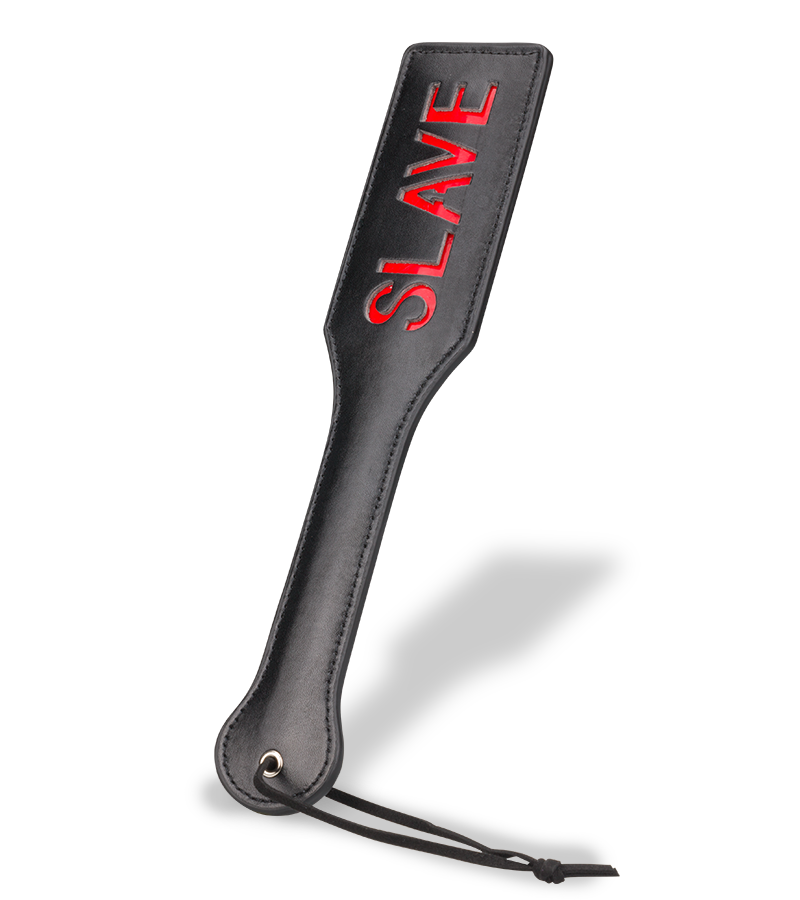 Paddle BDSM en simili cuir Slave
